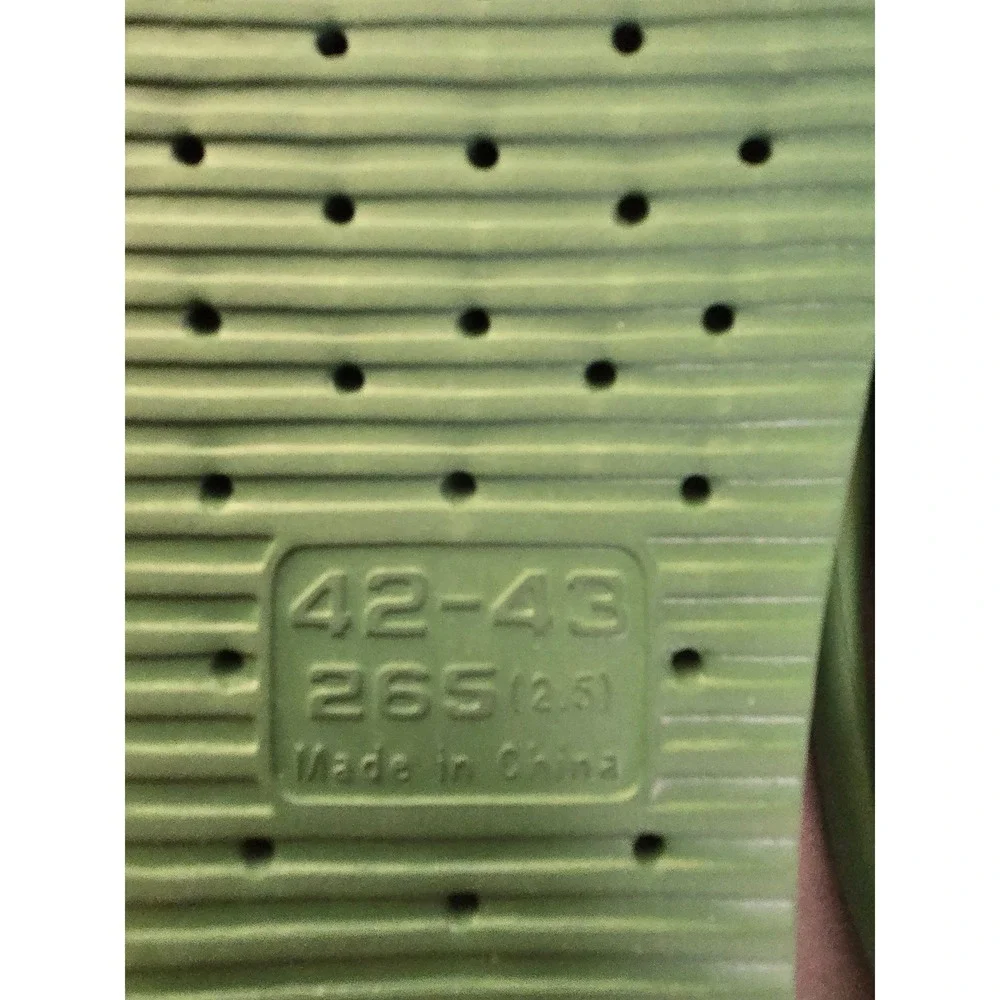 Green Foam Platform Flip Flops Cushioned Thong Sandals EU 42-43 Beach Spa Slides